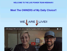 Tablet Screenshot of powerteamhangout.com